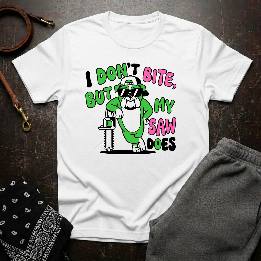 I Don’t Bite Saw Dog